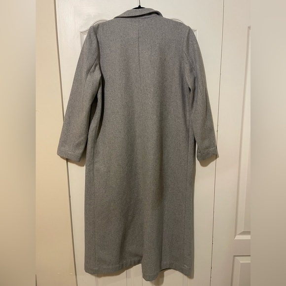 Against Nudity Montreal Wool Blend Grey Long Coat Women  Size M US - Picture 5 of 8